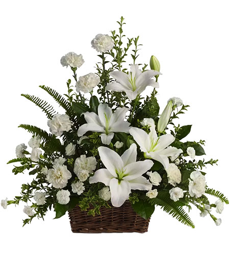 Serene Lily Basket