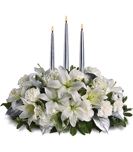 Silver Elegance Centerpiece