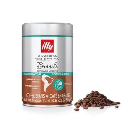 illy Whole Bean Coffee, Brasile Cerrado Mineiro, Regenerative Agriculture, Arabica Selection, 8.8 oz