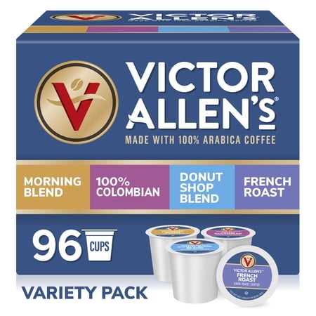 Victor Allen's Coffee Favorites Variety Pack, 96 Count, Single Serve Coffee Pods for Keurig K-Cup Brewers