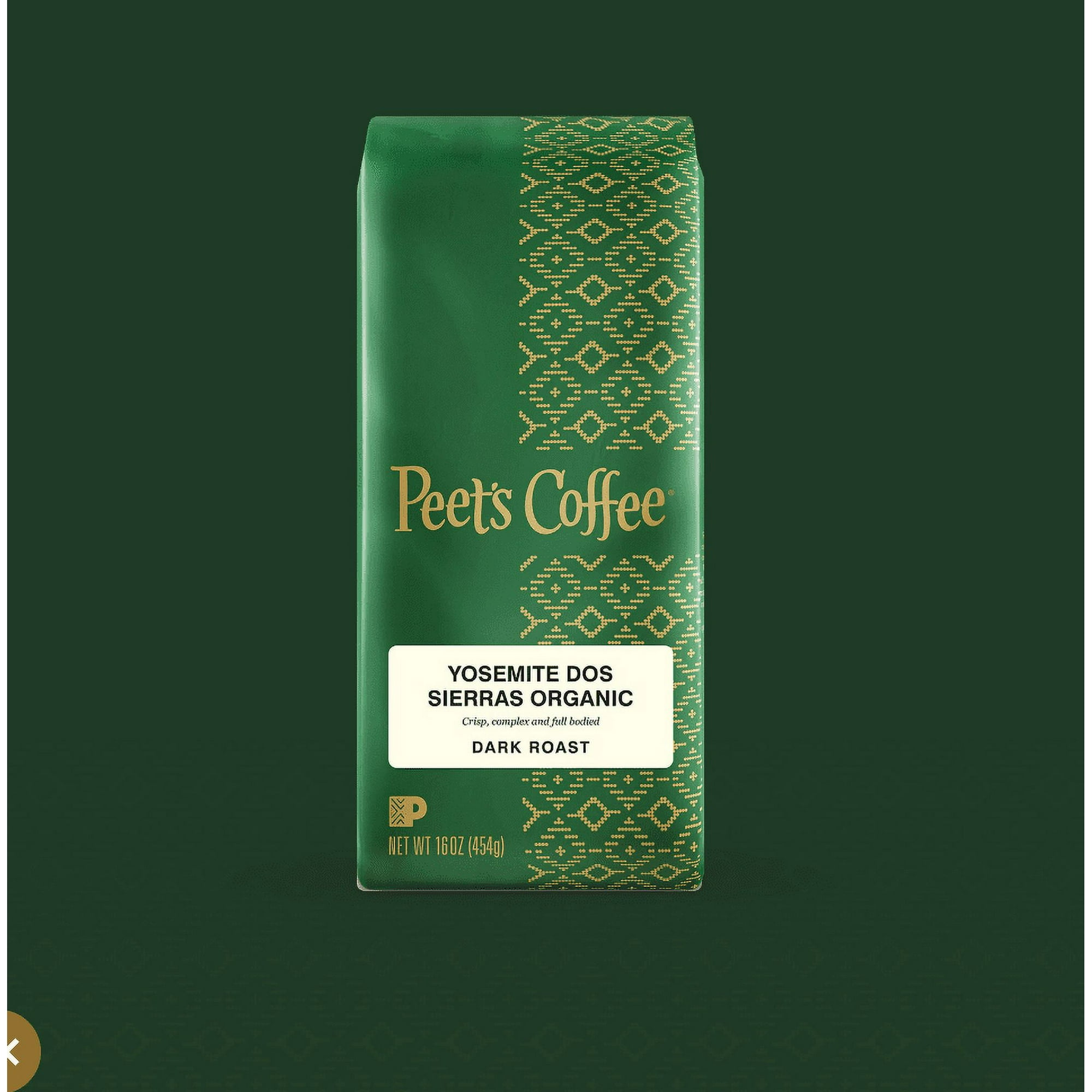 Peet's Coffee Organic Yosemite Dos Sierras, Dark Roast Ground Coffee, 10.5 oz