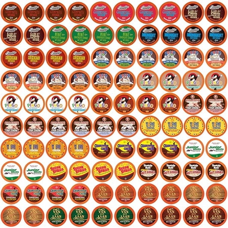Two Rivers Coffee Hot Chocolate Pods - Variety Pack - 100 Count (1 Pack)