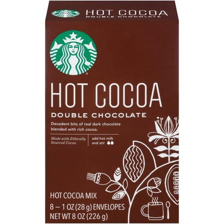 Starbucks Double Chocolate Hot Cocoa Mix, 8 Count Box