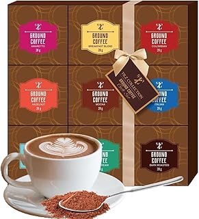 Coffee Gifts - Gourmet Coffee Gift Set |9 Ground Coffee Assortment Gift Set |Coffee Sampler Gift Set, Tasting Kit |Gifts For Coffee Lovers |Ground Coffee Gift Basket |Gifts For Men And Women