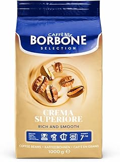 Caffe Borbone Crema Superiore Whole Bean Coffee, Arabica and Robusta Blend, Medium Roast, 2.2 lb Bag (Pack of 1)