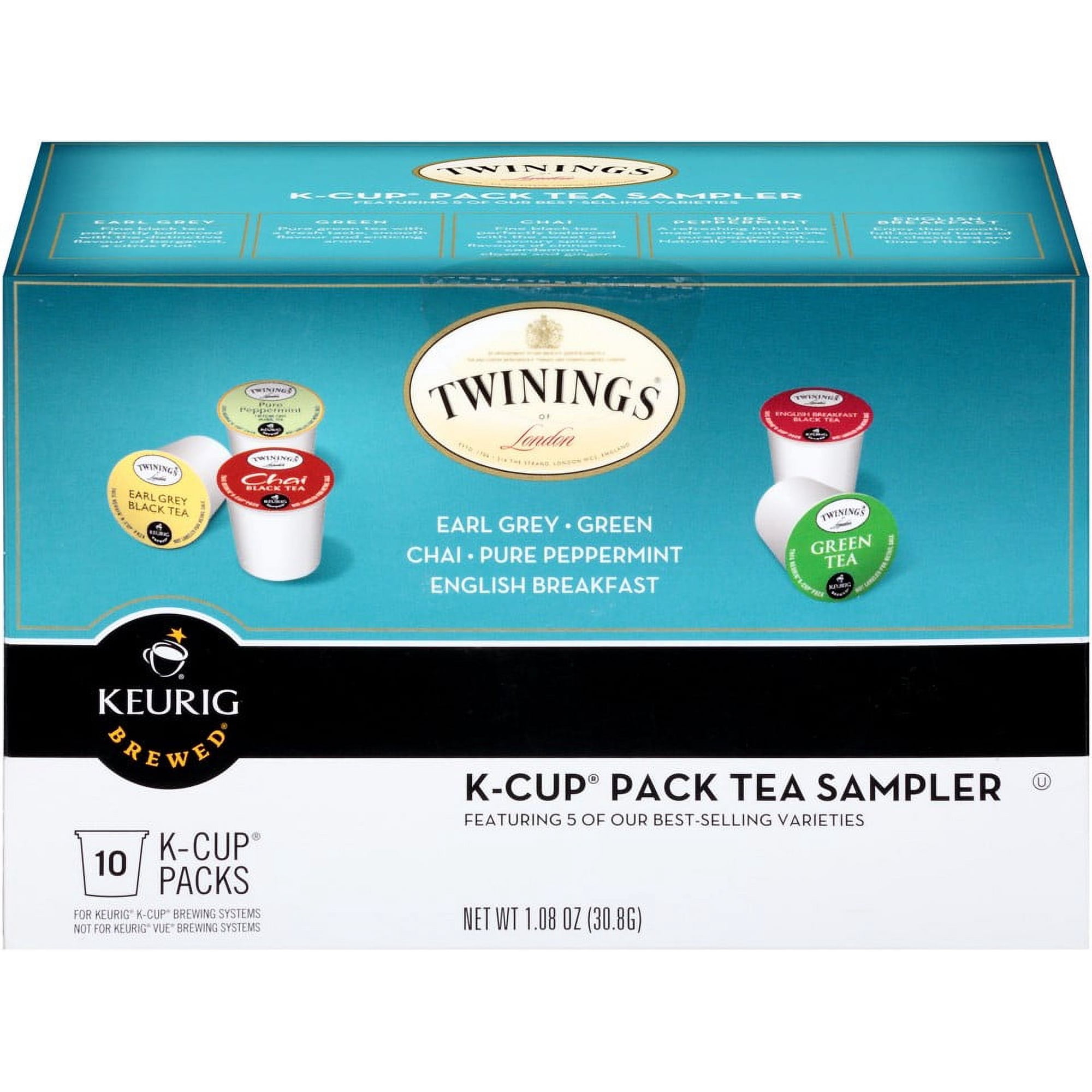 Twinings Herbal Tea Keurig K-Cups, Variety Pack, 1.08 oz, 10 Ct