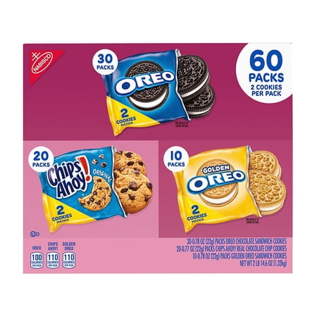 Nabisco Cookie Variety Pack with Oreo & Chips Ahoy!, 60 pk