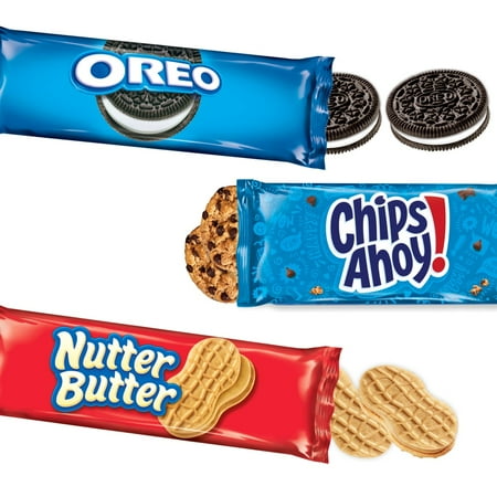 OREO CHIPS AHOY! and NUTTER BUTTER Cookies Variety Pack - 10 ct - Pack of 2