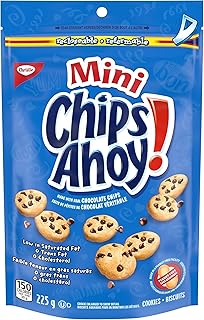 Chips Ahoy! Original, Bag of Mini Chocolate Chip Cookies, 1 Pack, 225g/7.9oz, (Imported from Canada)