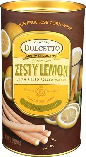 DOLCETTO Dolcetto Wafer Rolls Lemon, 12 OZ