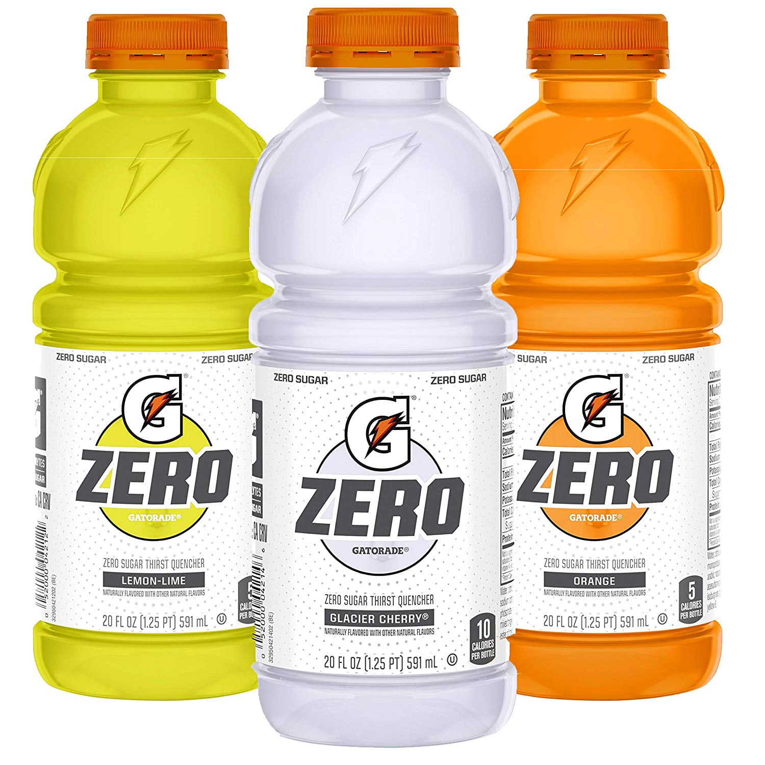 Gatorade Zero Sugar Thirst Quencher, 3 Flavor Variety Pack, 20 oz Bottles, 12 Count
