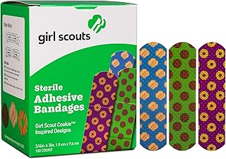 Dukal Girl Scouts Adhesive Bandages, Assorted Styles, 3/4"x3" 100 Ct.