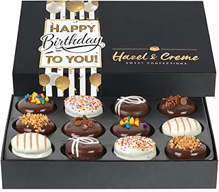 Birthday Cookie Gift Basket - Gourmet Assorted Cookies for Him & Her | Happy Birthday Cookie Gift Box with Assorted Gourmet Flavors - Kosher & Vegan Treats for Men, Women, Family & Friends