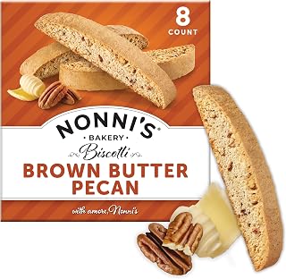Nonni's Brown Butter Pecan Biscotti Cookies, Individually Wrapped, 8ct