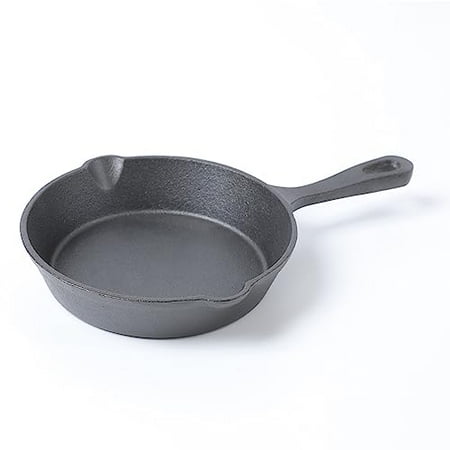 HAWOK Mini Pre- seasoned Cast Iron Skillet,Dia.6 inch Round pan cast iron server frying pan...