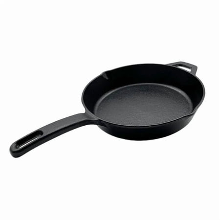 Nexgrill 10" Pre-Seasoned Cast Iron Skillet, Heavy-Duty Round Frying Pan for Grilling, Searing, and Outdoor Cooking, Grill Pan Excellent Heat Retention, BBQ & Camping Cookware - 630-0009