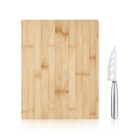 True Bamboo Cheese Board and Knife Set, Charcuterie Accessories, Host Gifts