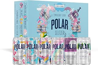 Polar Seltzer Jr Variety Pack, 7.5 fl oz Cans, Pack of 24 Six Flavors, Mini Cans, No Sugar, No Sweeteners