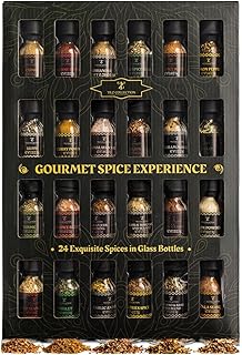 Spice Gift Set -24 Gourmet Spices For Cooking, Grilling, Rubs, Mixed Spice, Herbs, Spices & Seasonings, All Purpose Seasoning, Cooking Gifts For Men, Women, Birthday, Housewarming Gifts