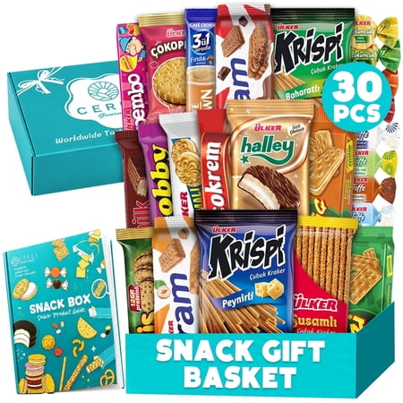 International Snack Box, Premium Foreign Treats European Snacks - 30 Count
