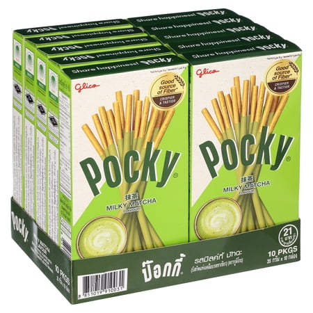 Pocky Biscuit Stick, Matcha Green Tea, 1.38 Ounce (Pack of 10)