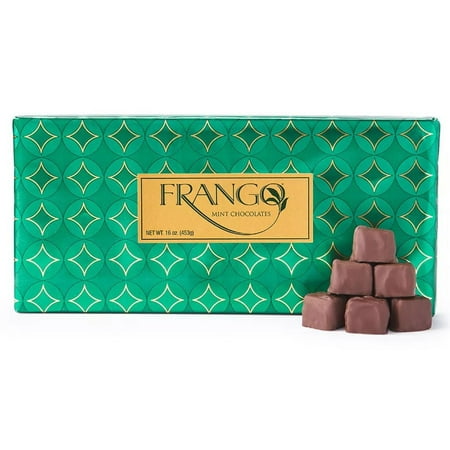FRANGO CHOCOLATES Holiday 1 LB Wrapped Milk Mint Chocolates Gift Box