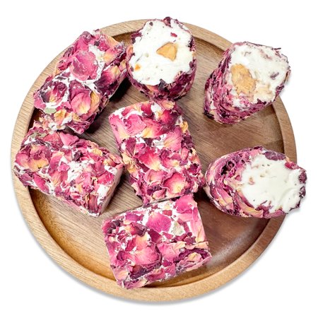 NY SPICE SHOP Nougat Araysseh With Rose Flakes - 5 Pound - Rose Nougat Araysseh - Rose Nougat Delight - Rose Petal Delight - Floral Nougat