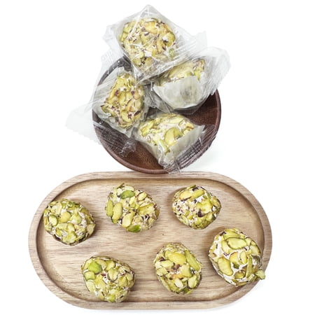 NY SPICE SHOP Nougat Green with Pistachios - 5 Pound - Turkish Delight Nougat Green - Pistachio Nougat - Arabic Nougat - Mediterranean Nougat