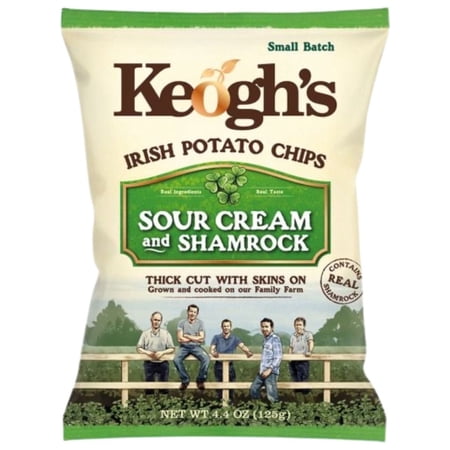 Keogh's Shamrock and Sour Cream Crisps- 125g