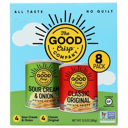 (Pack of 4), The Good Crisp Company Variety Pack Crisps, 8 pcs - 12.8 oz