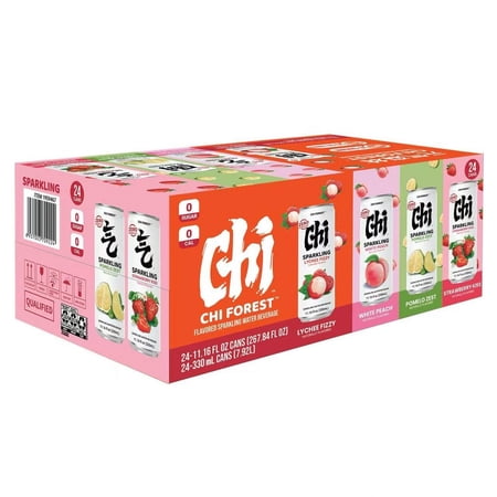 Chi Forest Sparkling Water Variety Pack, 11.16 Fluid Ounce (Pack of 24)