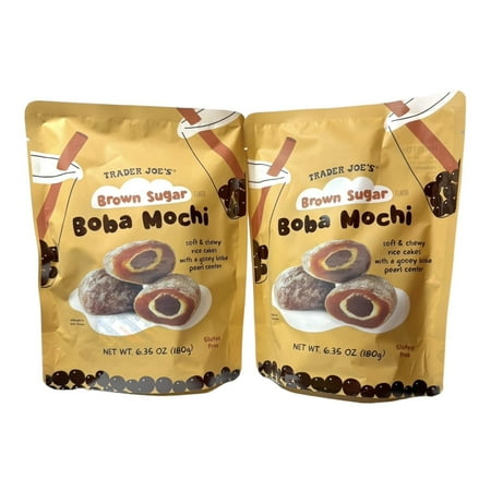 2 x Trader Joe's Brown Sugar Boba Mochi 6.35 oz (180g)