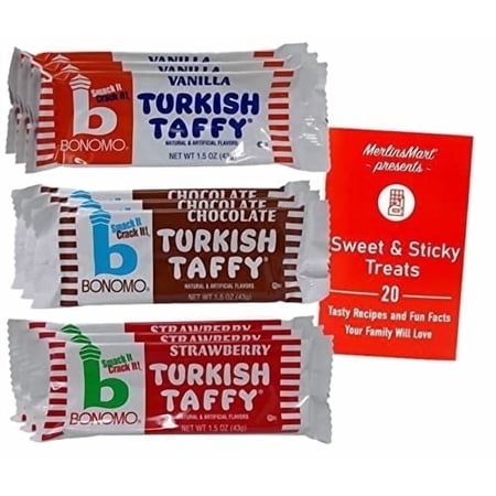 Bonomo Turkish Taffy Variety 9-Pack | Chocolate, Strawberry & Vanilla | 3 Each | 1.5 oz | MerlinsMart Zine