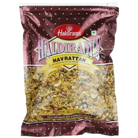 Haldiram Navratan Mix, 400-Gram Pouch (Pack of 5)