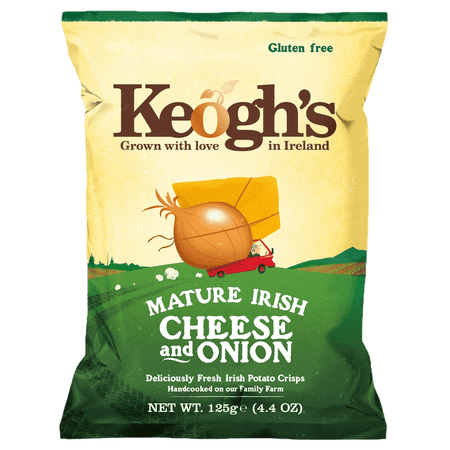 Keogh's Keogh's Mature Irish Cheese And Onion Crisps Sharebag Irish Potato Chips - 125g FROM IRELAND