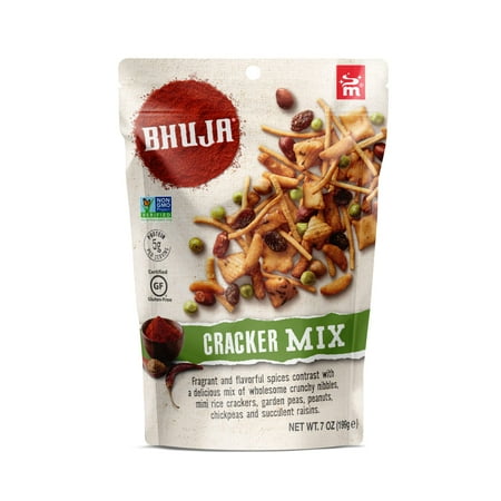 Majans Bhuja Gluten Free Snack Mix, Non-GMO | No Preservatives | Vegetarian Friendly | No Artificial Colors or Flavors, Cracker Mix, 7 Ounce (Pack of 6)