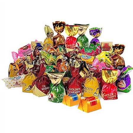 SECRETS OF SIBERIA - EXCLUSIVE Poland Candy Mix Box - Assortment Party Mix Candies - Variety Box of Famous Polish Candy - Chocolate Caramel Wafer and Jelly Candy Mix