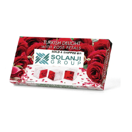 Turkish Delight With Rose Petal ( HALAL )- Net Wt. 16oz / 454g - One (1) Pack