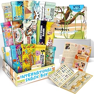 Midi Snack Box | Extraordinary Present for Special Moments | Multipack Hamper Gift of Sweet Candy | American Alike Old Fashioned Retro Turkish Treats | Mystical Forest Themed Box | 11 Full-Size Snacks