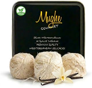MUGHE GOURMET Turkish Cotton Candy Pismaniye Sweet (12 Fluffs) - Divine Halva Candy Gift Box - Exquisite Confectionery Pishmaniye - Authentic Floss Halvah - Perfect Gifts for Him & Her