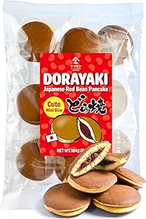 YAMASAN KYOTO UJI Dorayaki Mini Red Bean Pancake Wagashi 6.49oz | Traditional Japanese Wagashi Sweets, Cute Mini Size, Individually Wrapped, No Coloring, Made in Japan 184g