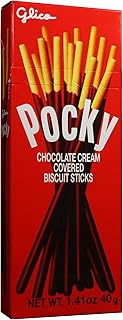Glico Pocky Chocolate, 1.41-Ounce Boxes (Pack of 20)