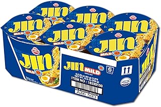 OTOKI Jin Ramen Mild Cup Noodles - Authentic Korean Instant Cup Ramen with 13-Hour Simmered Beef Bone Broth, Savory & Smooth Flavor, Ready in 4 Minutes, 2.29 oz (Pack of 6)