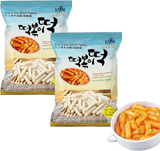 Fusion Select 2 Packs Korean Rice Cakes - Tteokbokki Stick Gluten Free 21.16oz Per Pack