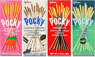 Grateful Grocer Pocky sticks & Pretz Japanese Snacks Pocky Variety (4 Pack)