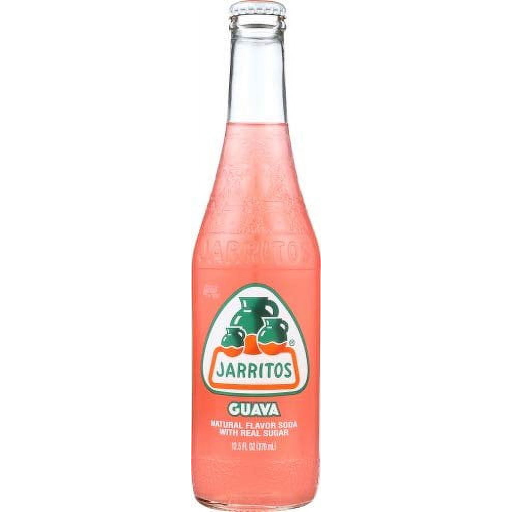 Jarritos Guava Soda 12.5 oz Glass Bottle Pack of 6