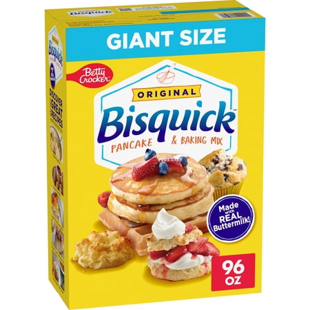 Betty Crocker Bisquick Pancake and Baking Mix, Original, Giant Size, 96 oz
