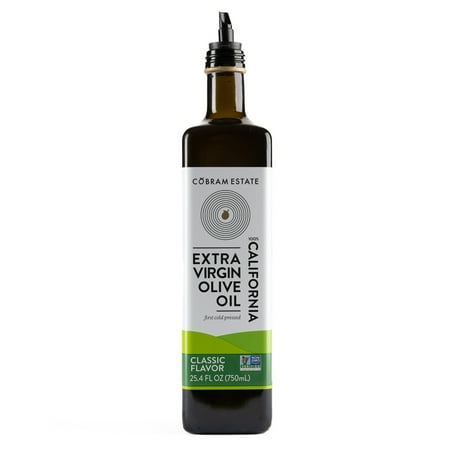Cobram Estate Classic Flavor 100% California Extra Virgin Olive Oil, 25.4 fl oz Bottle - First Cold Pressed, Easy-Pour Cooking Oil