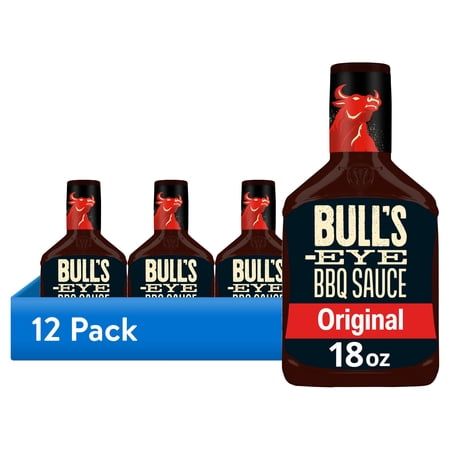 (12 pack) Bull's-Eye Original Barbecue BBQ Sauce, 18 oz Bottle