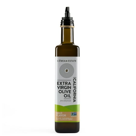 Cobram Estate Mild Flavor 100% California Extra Virgin Olive Oil, 12.7 fl oz Bottle - First Cold Pressed, Easy-Pour Cooking Oil